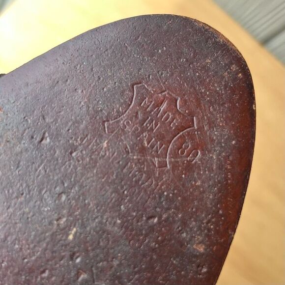 Vintage 60s/70s Pappagallo Black Suede Heeled Sandals Made in Spain 8.5N - Picture 7 of 11